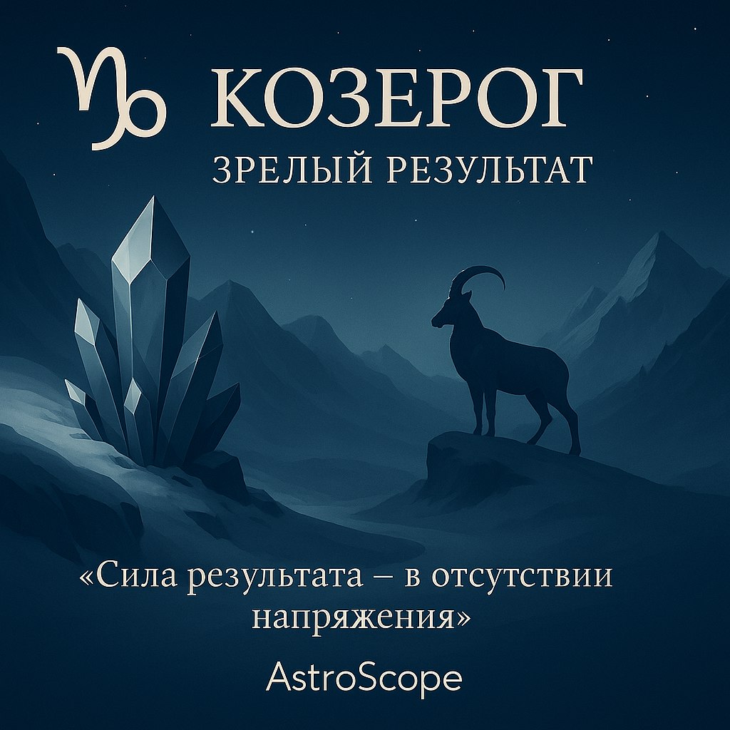 ♑ Козерог - Естественный результат