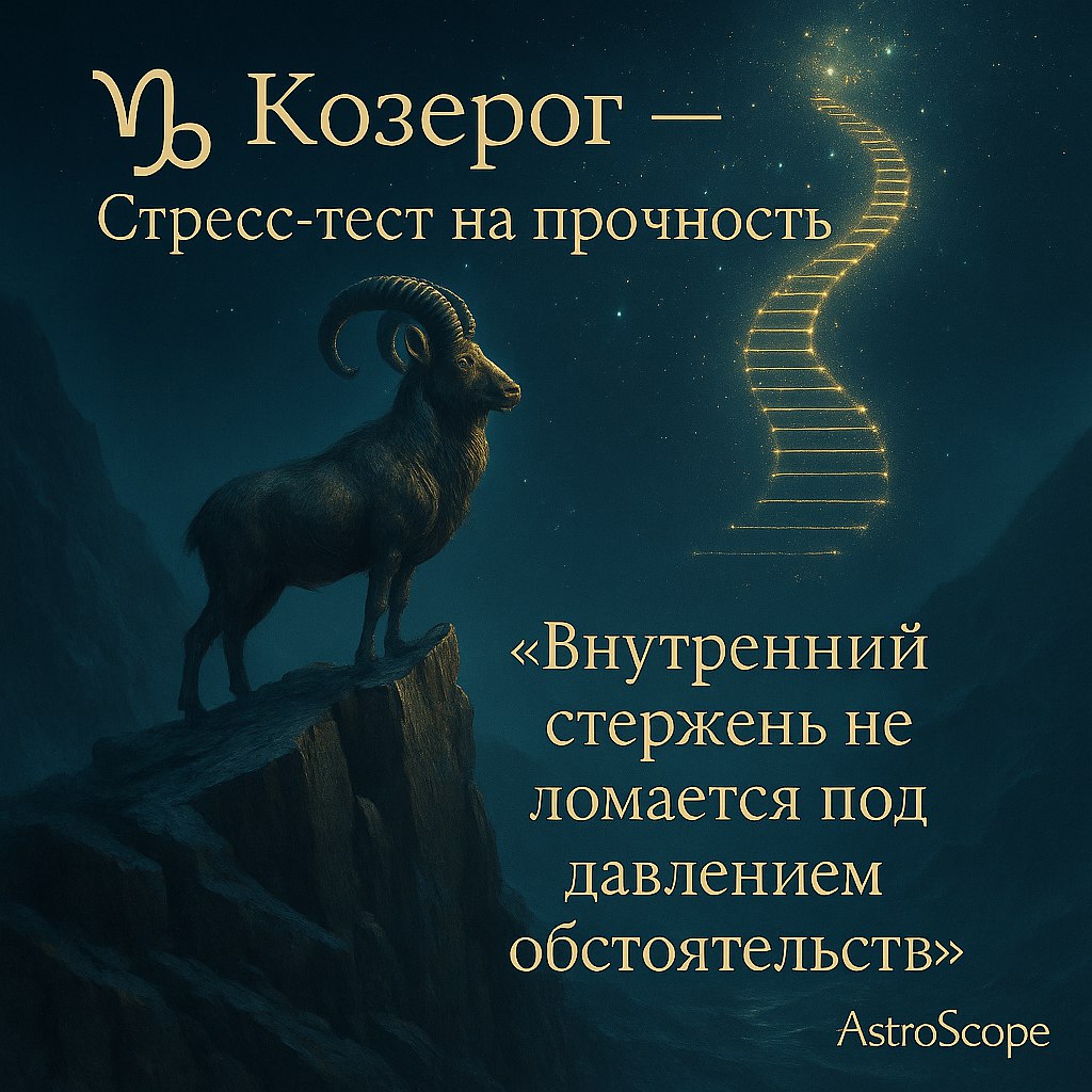 ♑️ Козерог — Стресс-тест на прочность