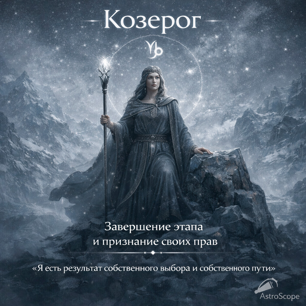 ♑ Козерог — Завершение этапа и признание своих прав