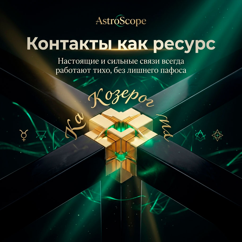 ♑ Козерог, энергия 23 мая: Контакты как ресурс