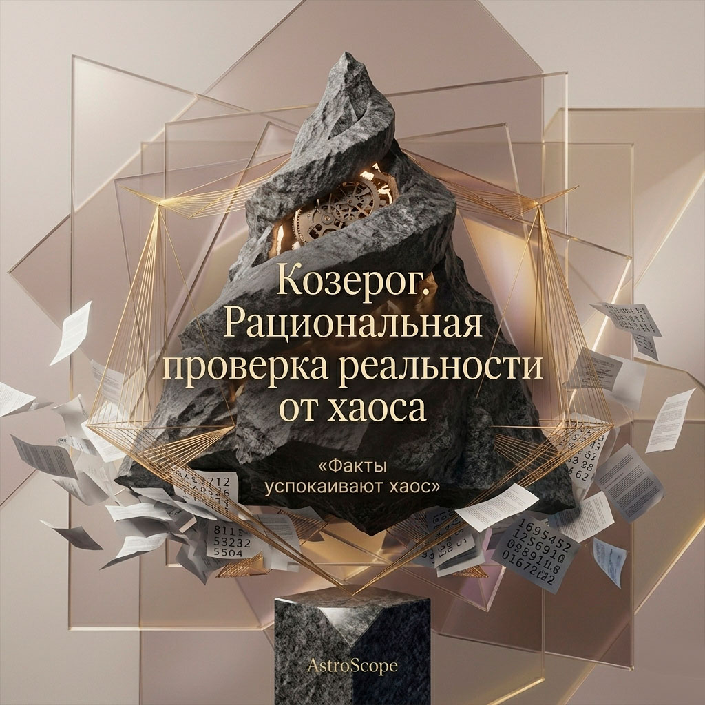 ♑ Козерог, энергия 31 мая: Рациональная проверка реальности от хаоса
