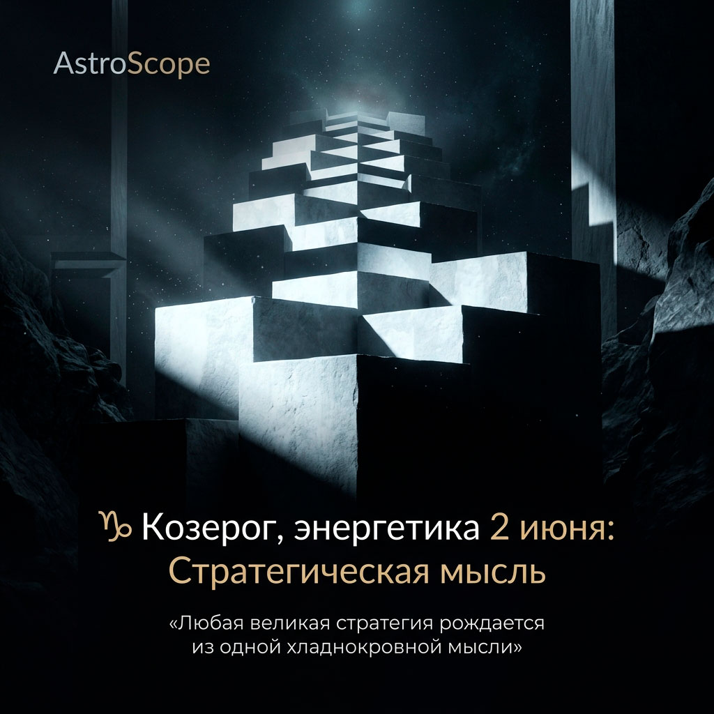 ♑ Козерог, энергетика 2 июня: Стратегическая мысль