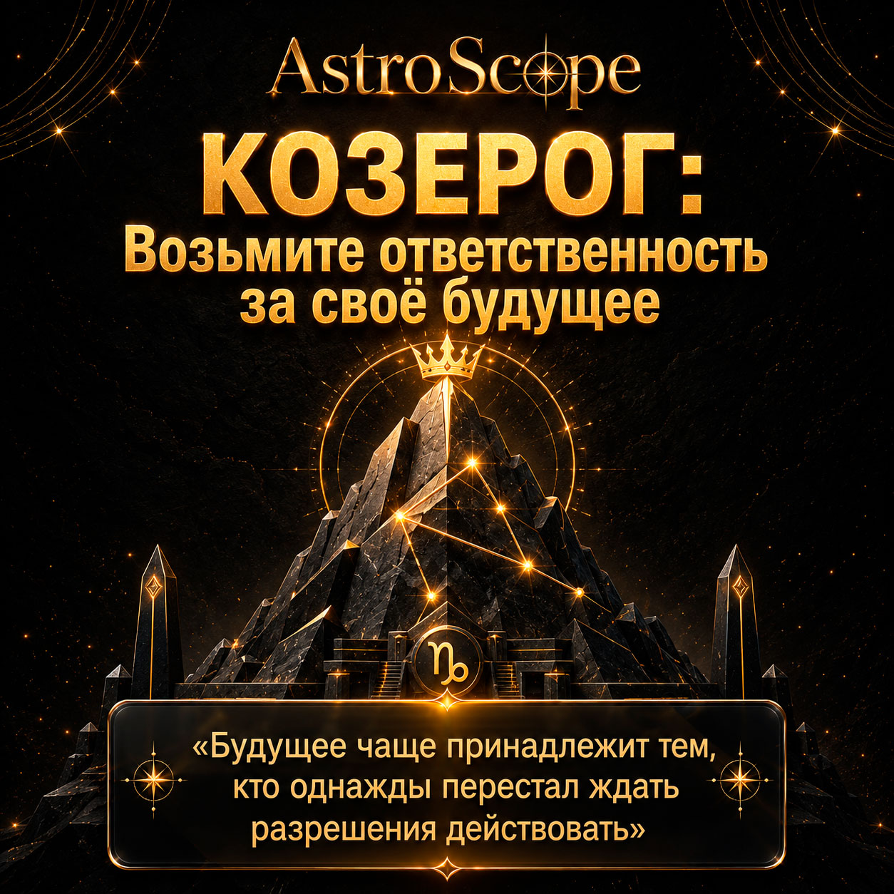 ♑ Козерог, энергия 29 июля: Возьмите ответственность за своё будущее