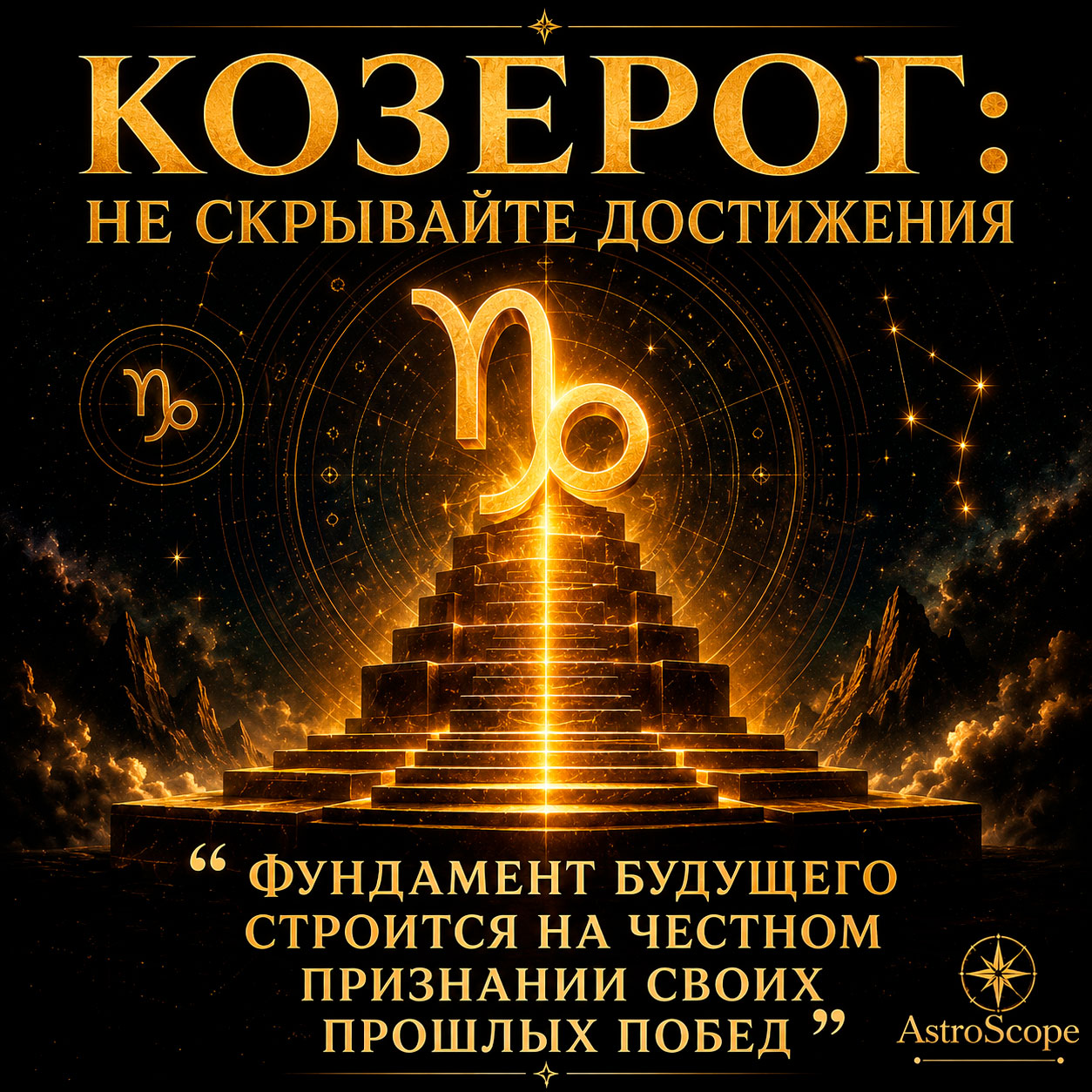 ♑ Козерог, энергия 31 августа: Не скрывайте свои достижения