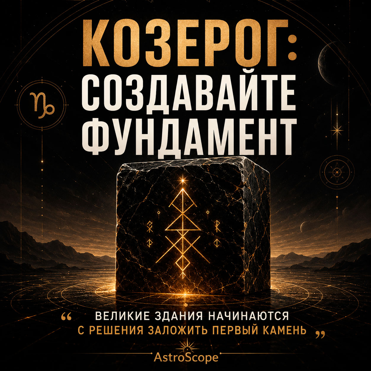 ♑ Козерог, энергия 1 августа: Создавайте фундамент
