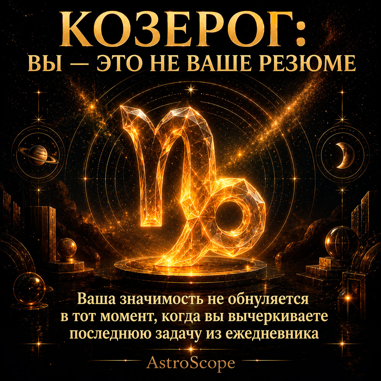 ♑ Козерог, энергия 6 августа: Вы — это не ваше резюме