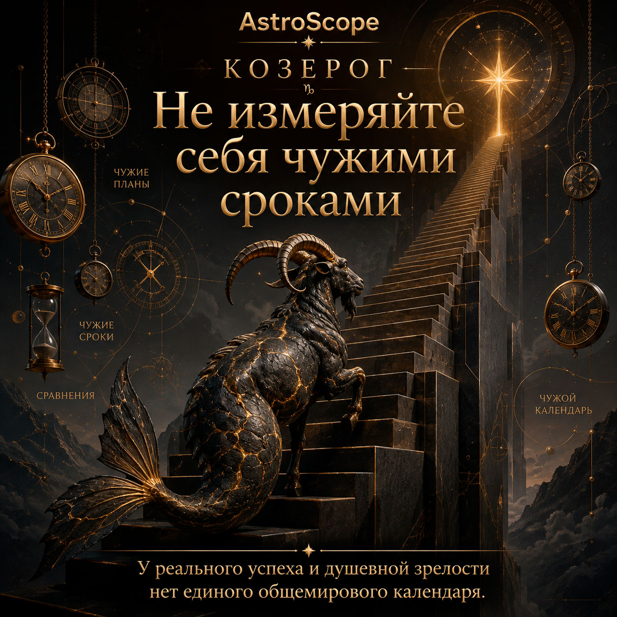 ♑ Козерог, энергия 9 августа: Не измеряйте себя чужими сроками
