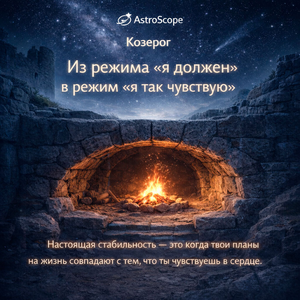 Прогноз для Козерога на 22 февраля: Из режима «я должен» в режим «я так чувствую»