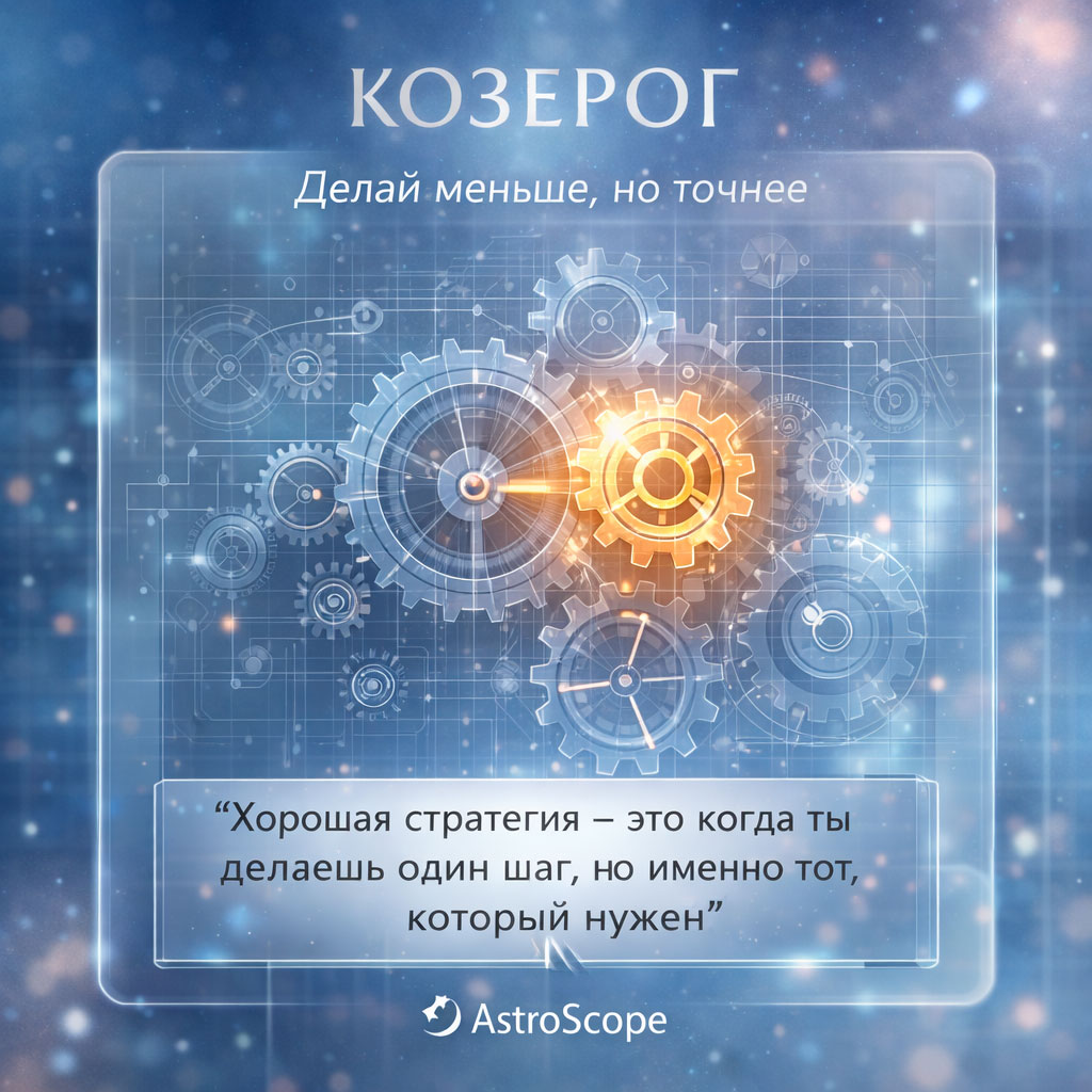 Козерог 1 марта: Делай меньше, но точнее