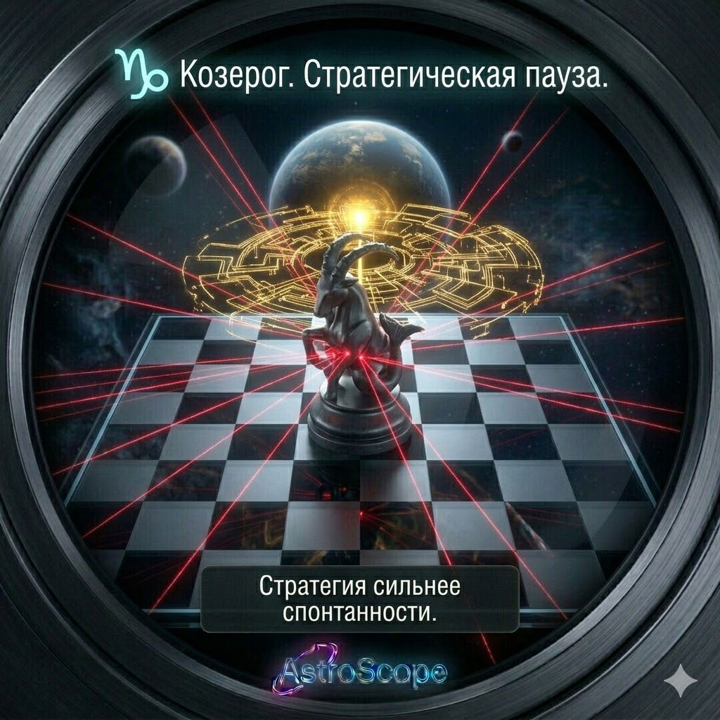 Гороскоп Козерог · 5 марта · Стратегия сильнее спонтанности