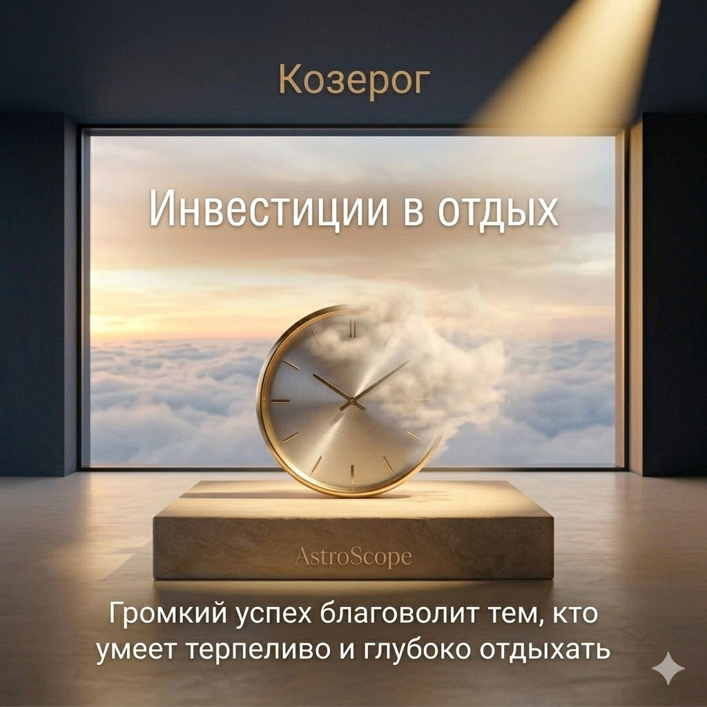 Козерог 14 марта: Почему легитимное безделье — ваша главная инвестиция сегодня