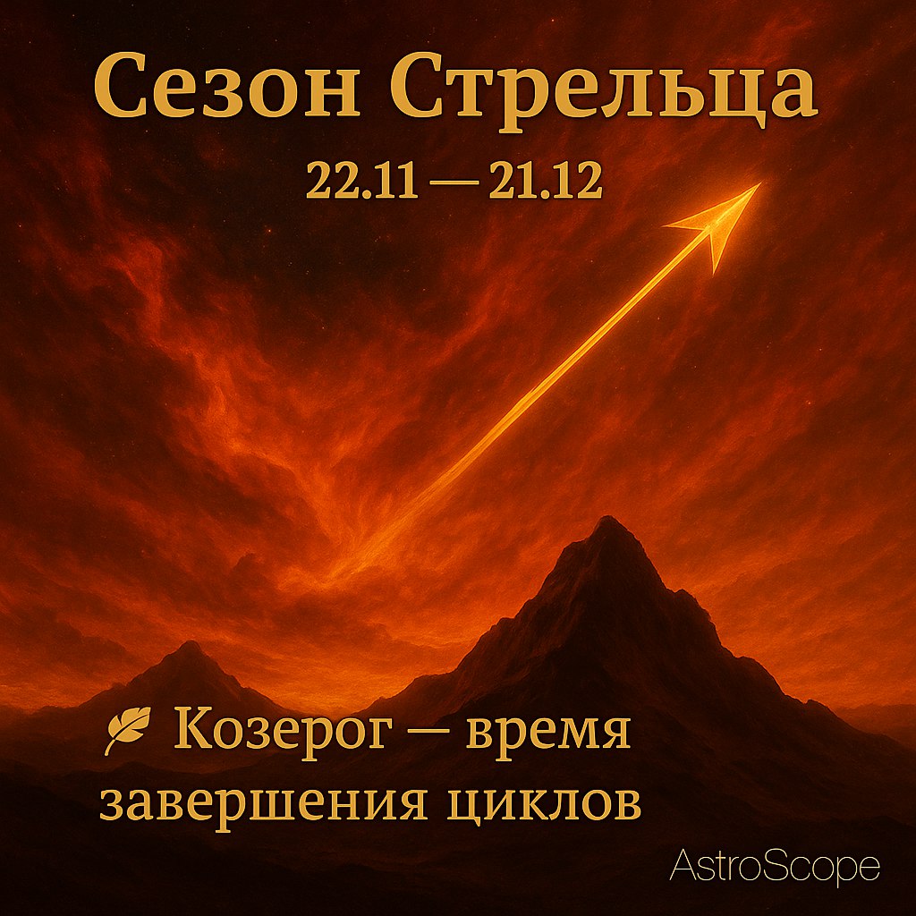 Козерог в Сезон Стрельца — время стратегии, дальних планов и фокуса