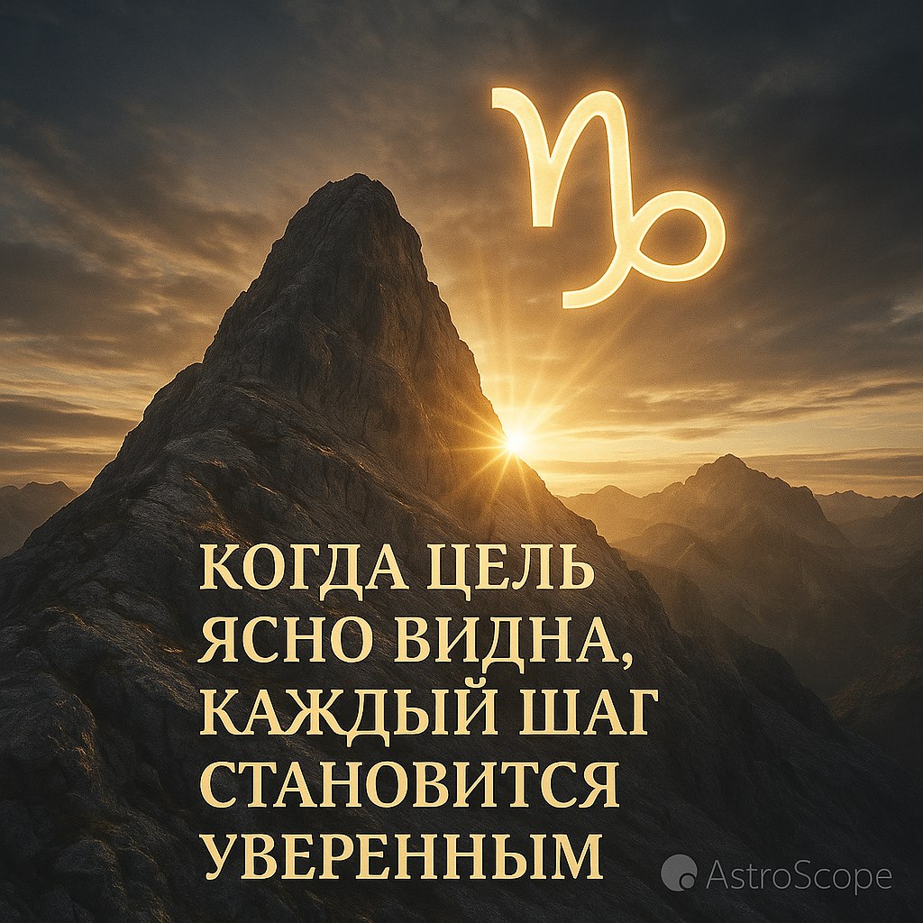 ♑ КОЗЕРОГ — День выявления истинной стратегии