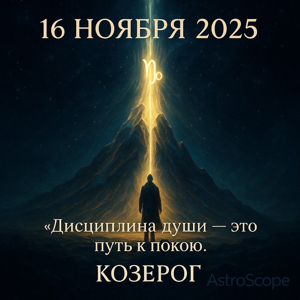 Козерог 16 ноября 2025 — восхождение к внутренней тишине