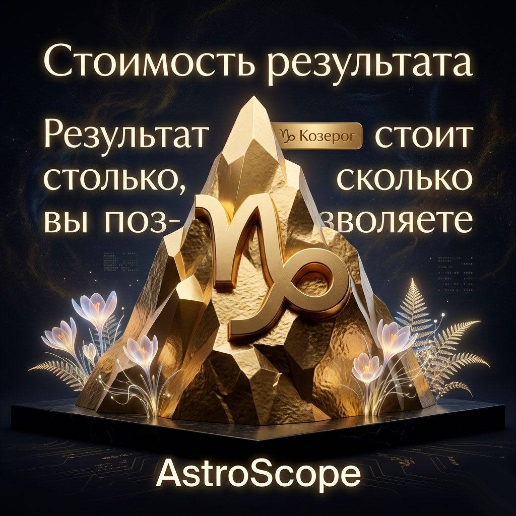 ♑ Козерог, энергия 21 апреля: Стоимость результата