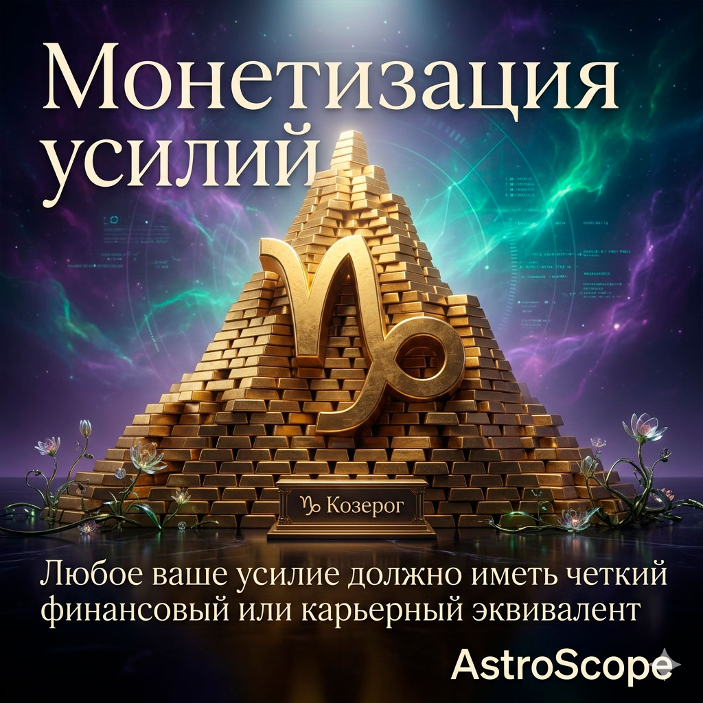♑ Козерог, энергия 22 апреля: Монетизация усилий