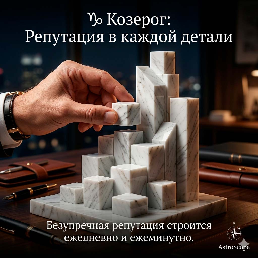♑ Козерог, энергия 14 мая: Репутация в каждой детали