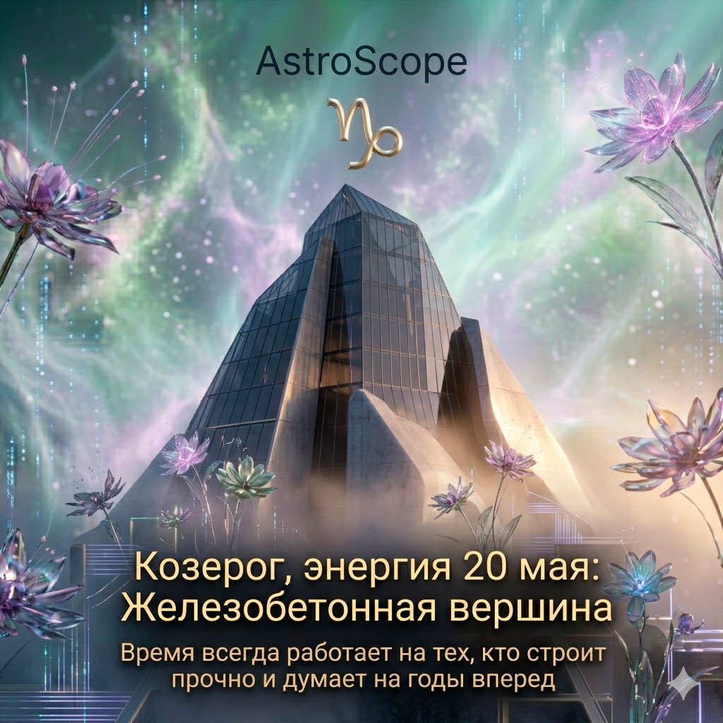♑ Козерог, энергия 20 мая: Железобетонная вершина