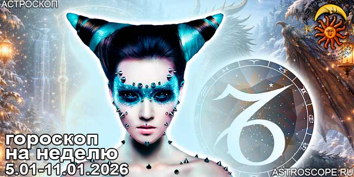 Козерог и ваш гороскоп на неделю по аспектам периода с 5 января по 11 января 2026