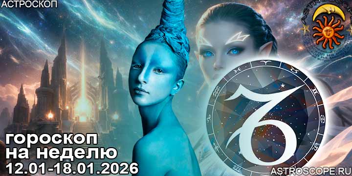 Козерог и ваш гороскоп на неделю по аспектам периода с 12 января по 18 января 2026