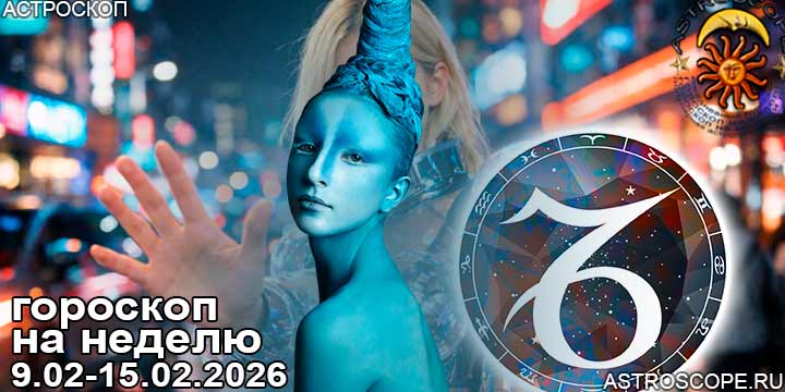 Козерог и ваш гороскоп на неделю по аспектам периода с 9 февраля по 15 февраля 2026