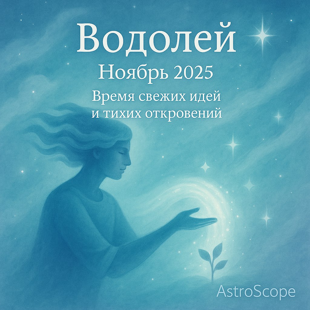 Гороскоп Водолея на ноябрь 2025: одна идея перевернёт вашу реальность...