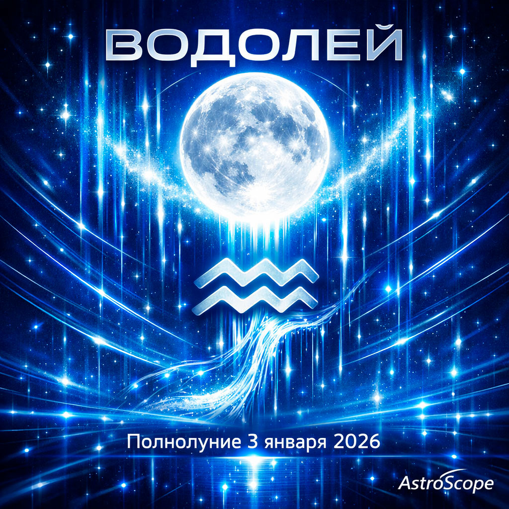 ♒ ВОДОЛЕЙ Полнолуние 3 января 2026 — вспышка будущего сквозь настоящее