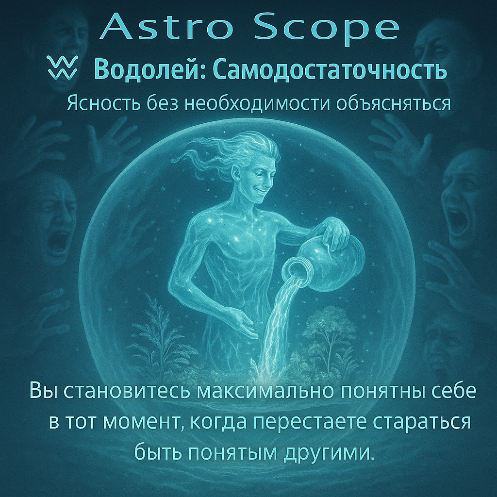 ♒ Водолей: День самодостаточности Ясность без необходимости объясняться