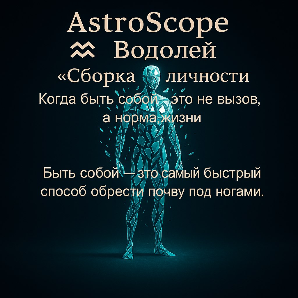 ♒️ Водолей: когда быть собой — это не вызов, а норма жизни