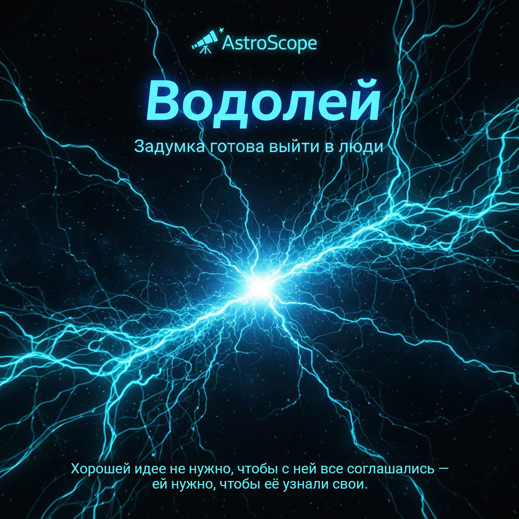 ♒ Водолей 10 февраля: день, когда ваша задумка готова «выйти в люди»