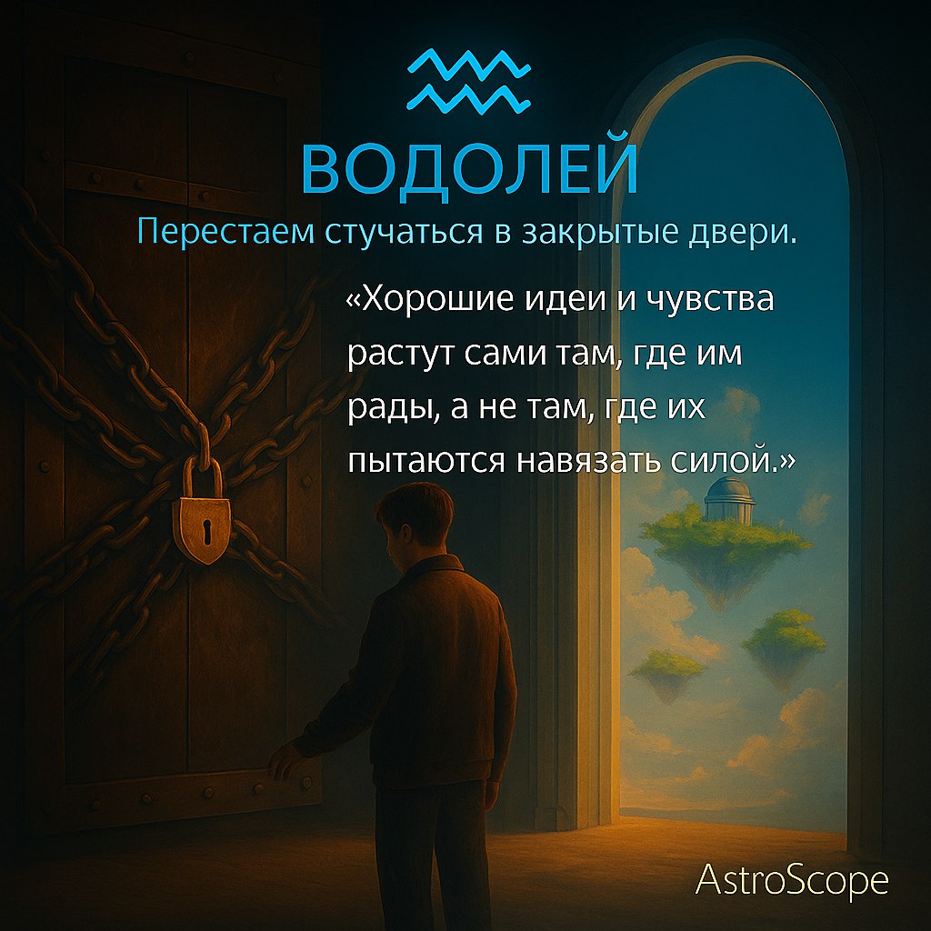♒️ Водолей 13 февраля: перестаем стучаться в закрытые двери