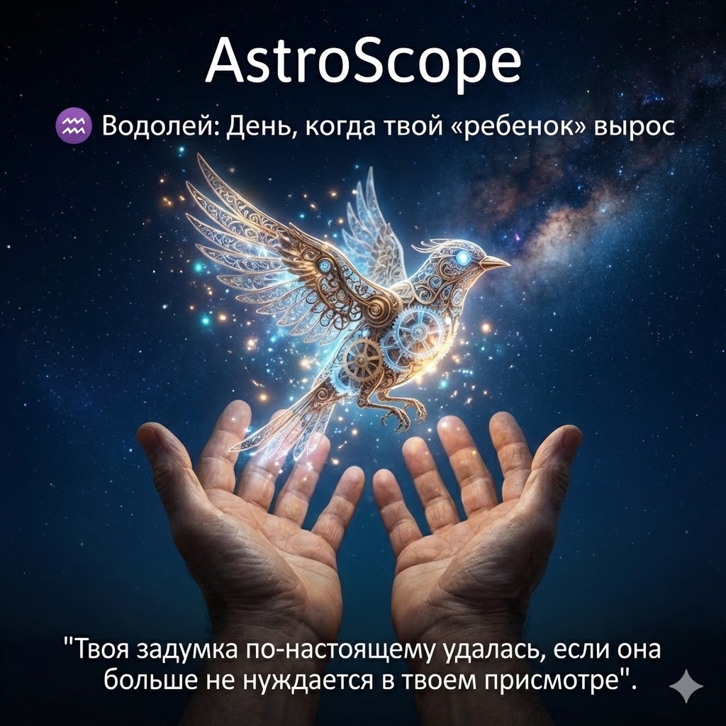 Водолей 17 февраля: День, когда твой «ребенок» вырос