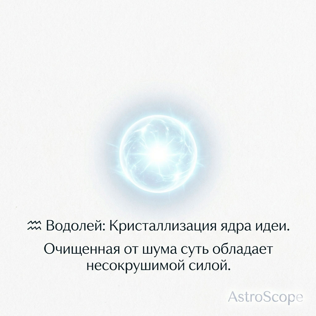 ♒ Водолей 13 апреля: Кристаллизация ядра идеи