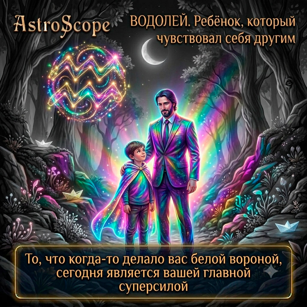 ♒ Водолей, энергия 26 июня: Ребёнок, который чувствовал себя другим