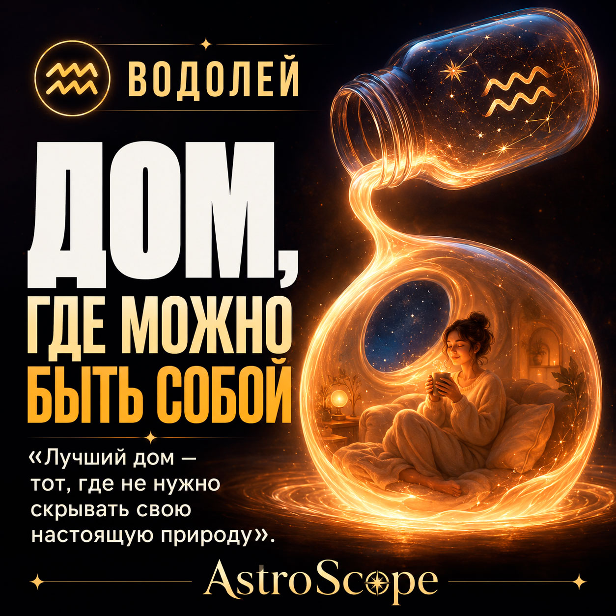 ♒ Водолей, энергия 19 июля: Дом, где можно быть собой