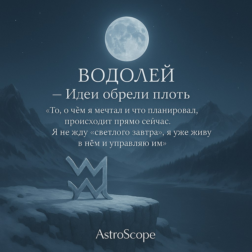 ♒ Водолей — От планов к результатам