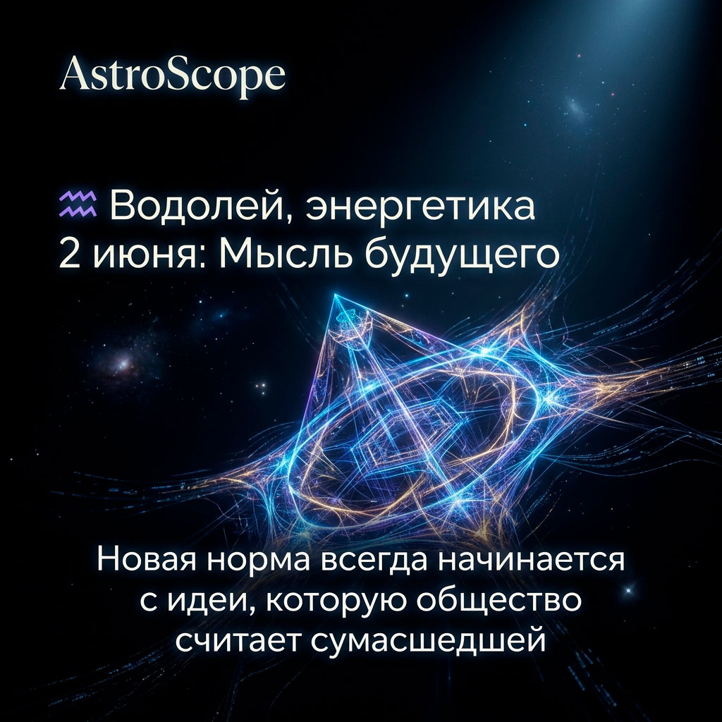 ♒ Водолей, энергетика 2 июня: Мысль будущего