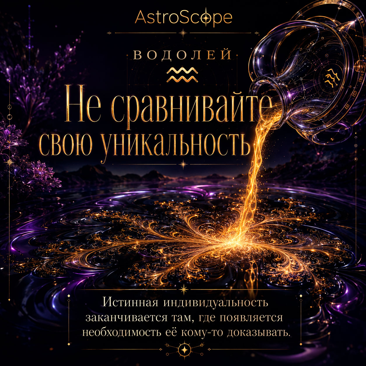 ♒ Водолей, энергия 9 августа: Не сравнивайте свою уникальность