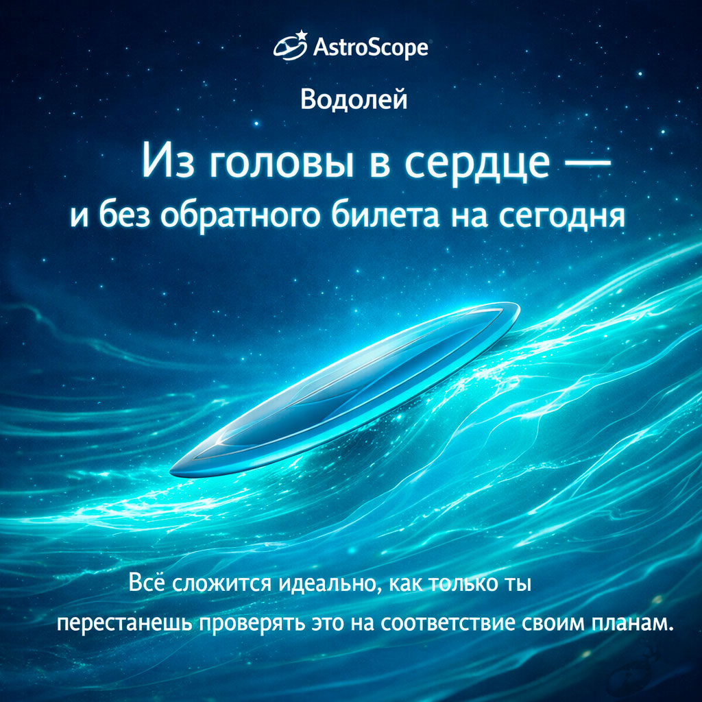 Прогноз для Водолея на 22 февраля: Из головы в сердце — и без обратного билета