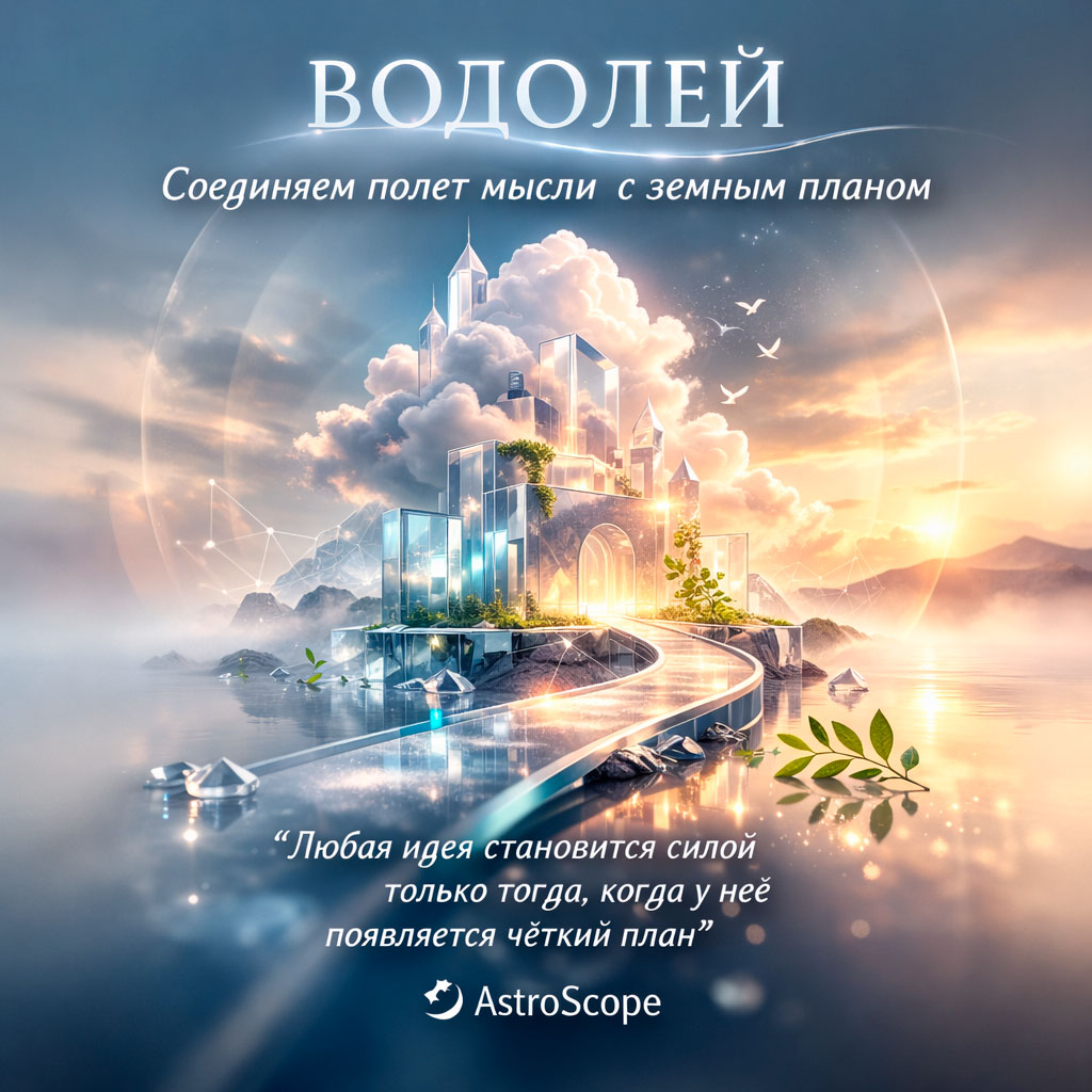 Водолей 1 марта: Соединяем полет мысли с земным планом