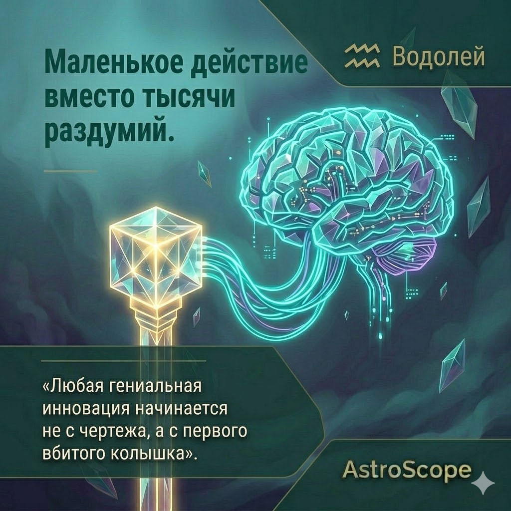 Энергетический прогноз для Водолея на 7 марта: Маленькое действие вместо тысячи раздумий