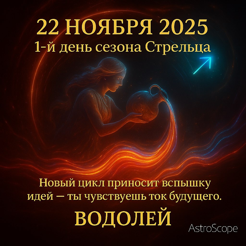Водолей 22 ноября 2025 — вспышка идей и зов будущего