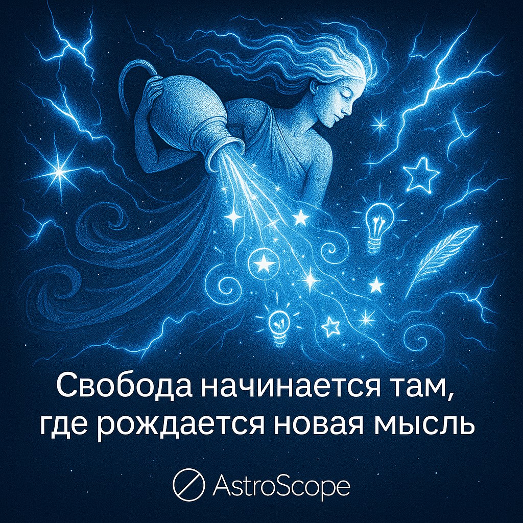 Водолей — свежие идеи, приходящие как вспышки прозрения
