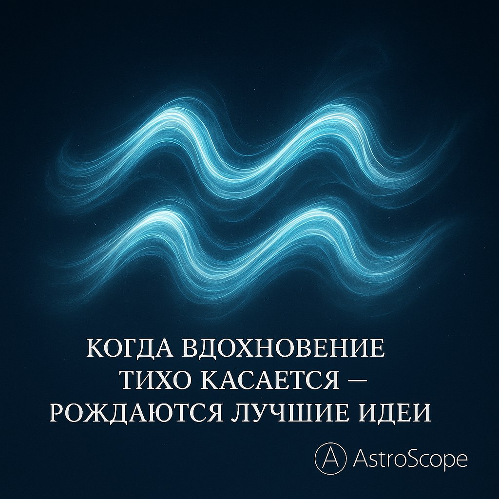 ♒ Водолей • 10 декабря 2025 — День потоков вдохновения