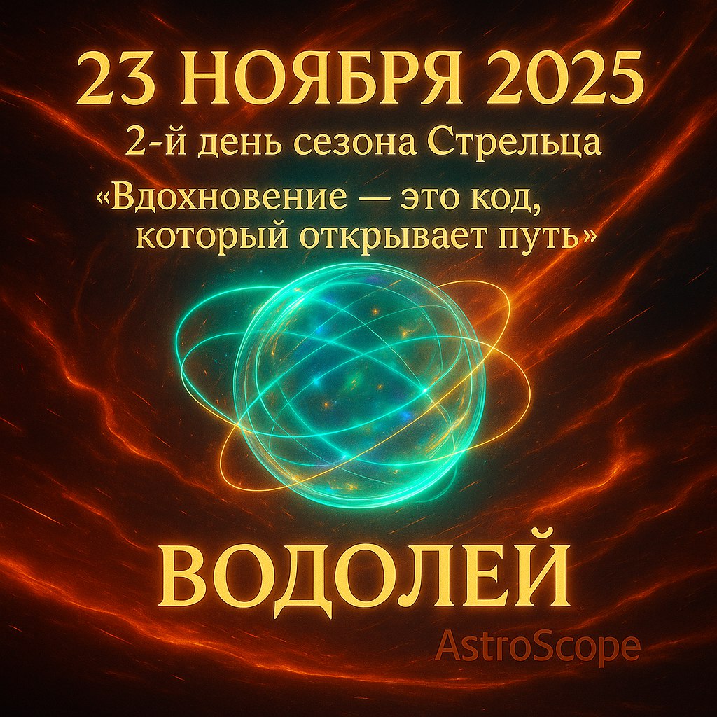 ♒ Водолей 23 ноября 2025 — код вдохновения открывает путь