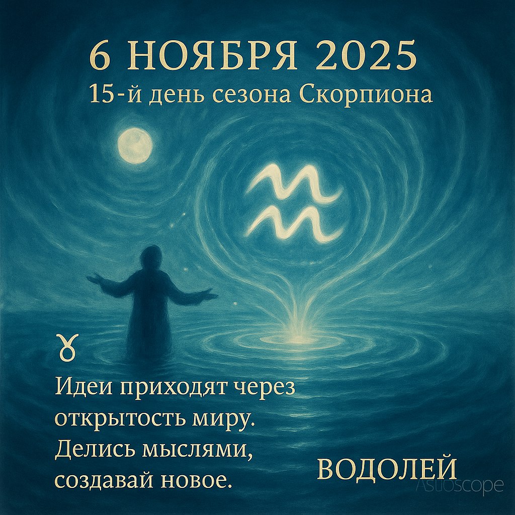 День идей для Водолея — 6 ноября 2025