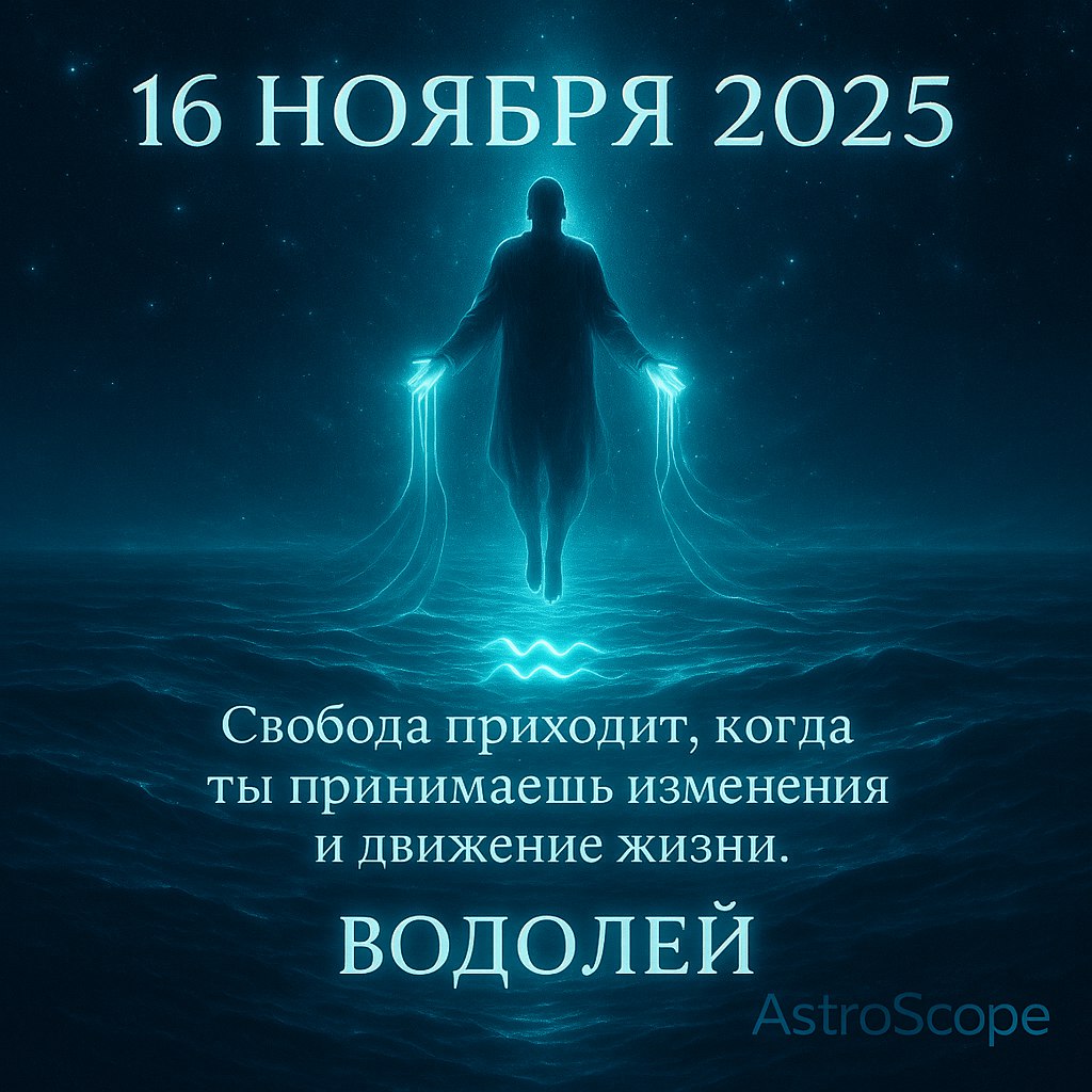 Водолей 16 ноября 2025 — свобода в потоке перемен