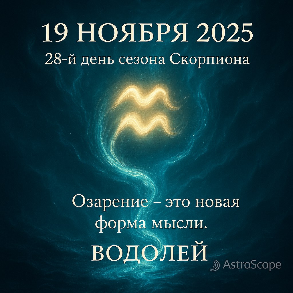 ♒ Водолей 19 ноября 2025 — Вдохновение приходит через переосмысление привычного