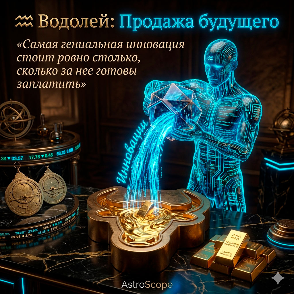♒ Водолей, энергия 24 апреля: Продажа будущего