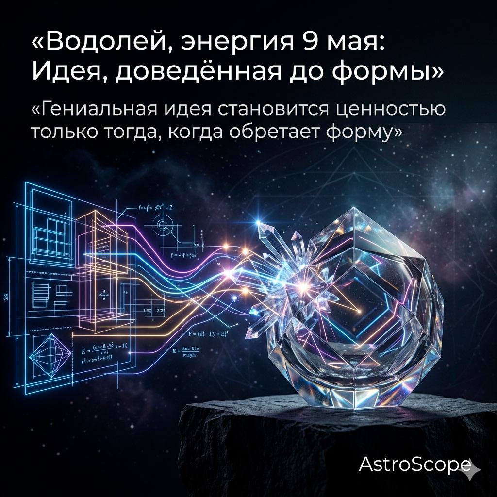 ♒ Водолей, энергия 9 мая: Идея, доведённая до формы